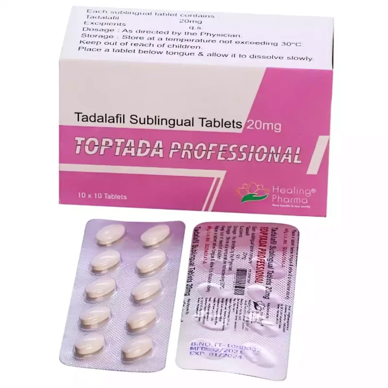 Toptada Professional 20MG Sublingual Tablet (10's)