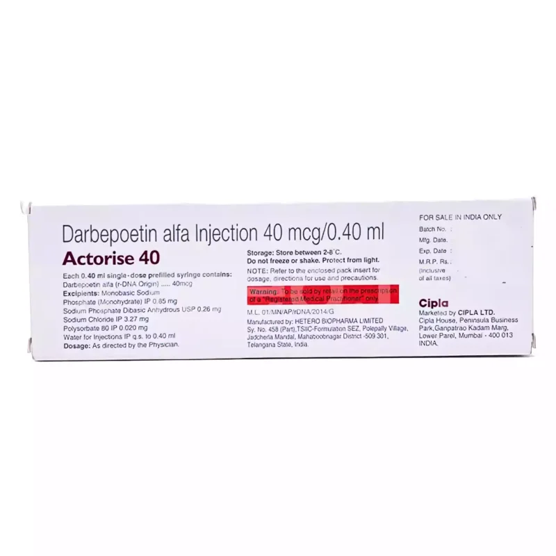 Actorise 40MCG Injection (0.4ml) - Image 2