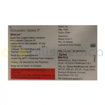 Atorva 10MG Tablet (15's) - Image 2