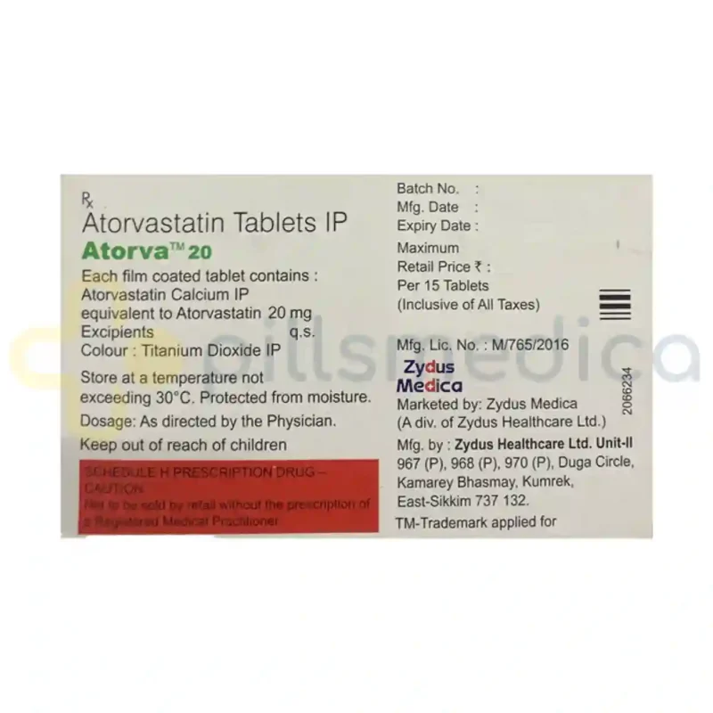 Atorva 20MG Tablet (15's) - Image 2