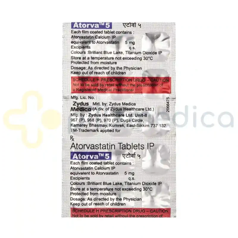 Atorva 5MG Tablet (15's)