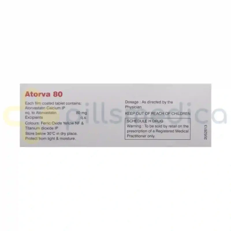 Atorva 80MG Tablet (10's) - Image 3