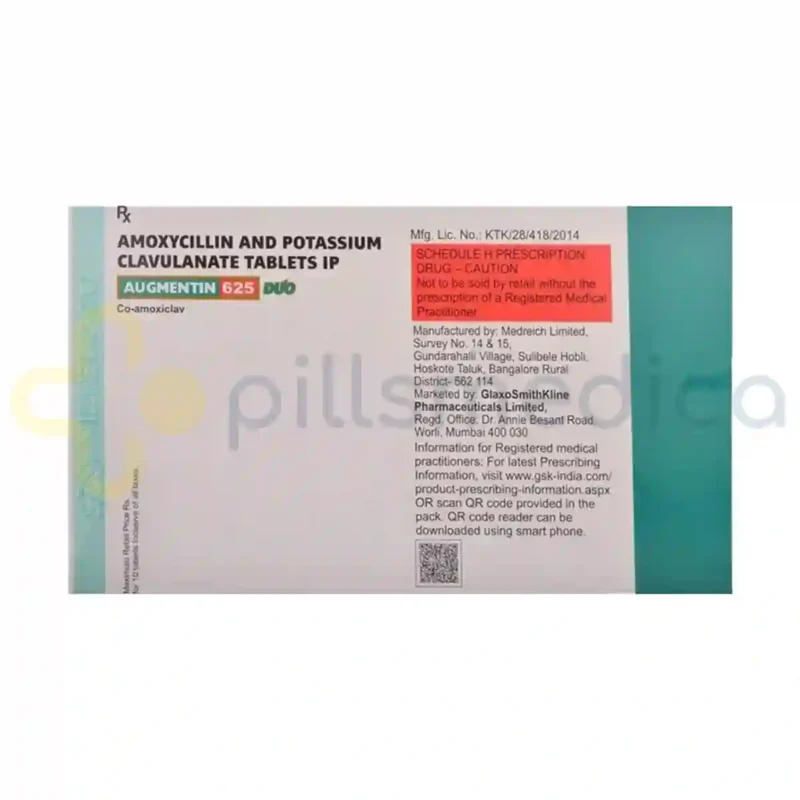 Augmentin Duo 625MG Tablet (10's)