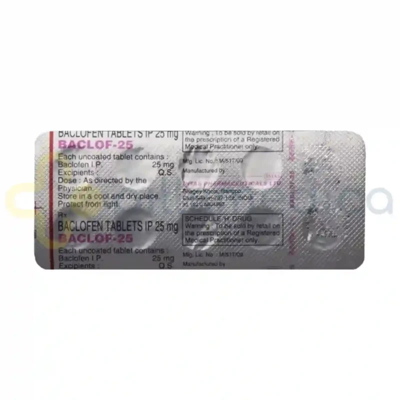 Baclof 25MG Tablet (10's) - Image 5