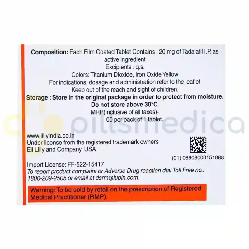 Cialis 20MG Tablet (1's) - Image 2