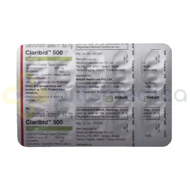 Claribid 500Mg Tablet (10's) - Image 5