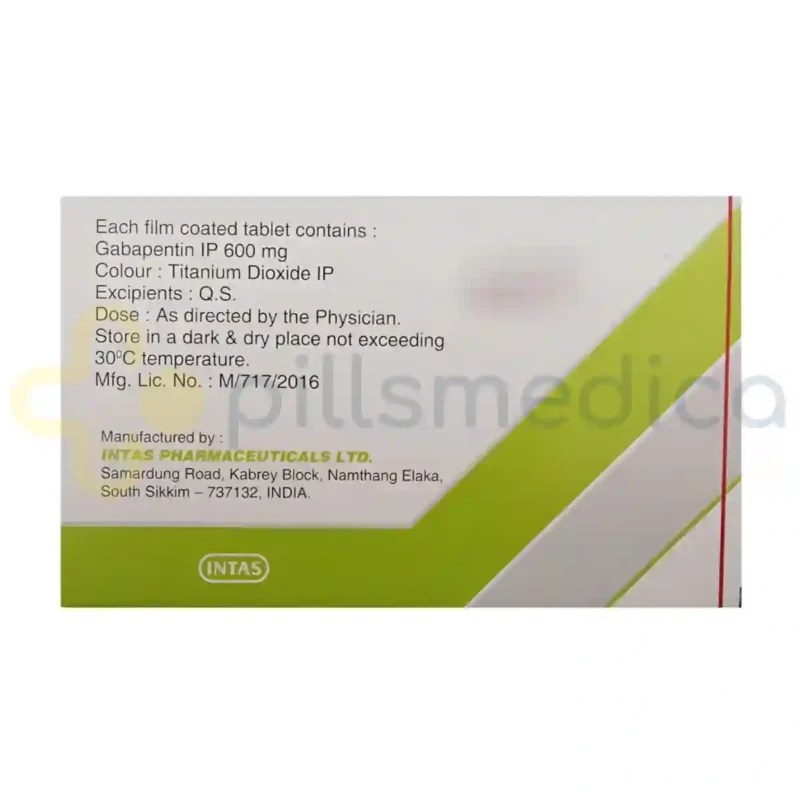 Gabapin 600MG Tablet (10's) - Image 3