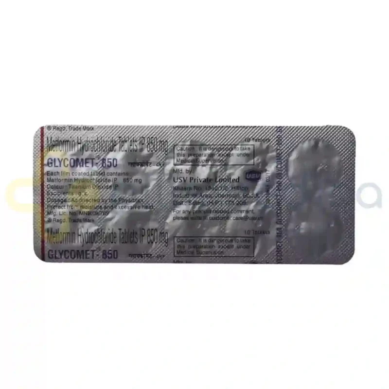 Glycomet 850MG Tablet (10's) - Image 5