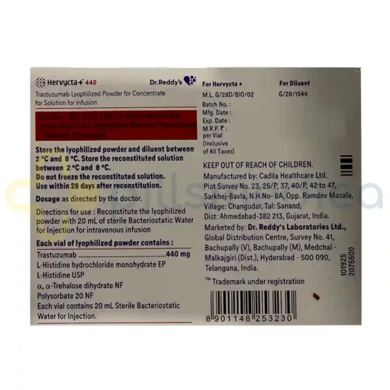 Hervycta Injection (440mg) - Image 3