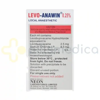 Levo Anawin 0.25% Injection (20ml) - Image 2