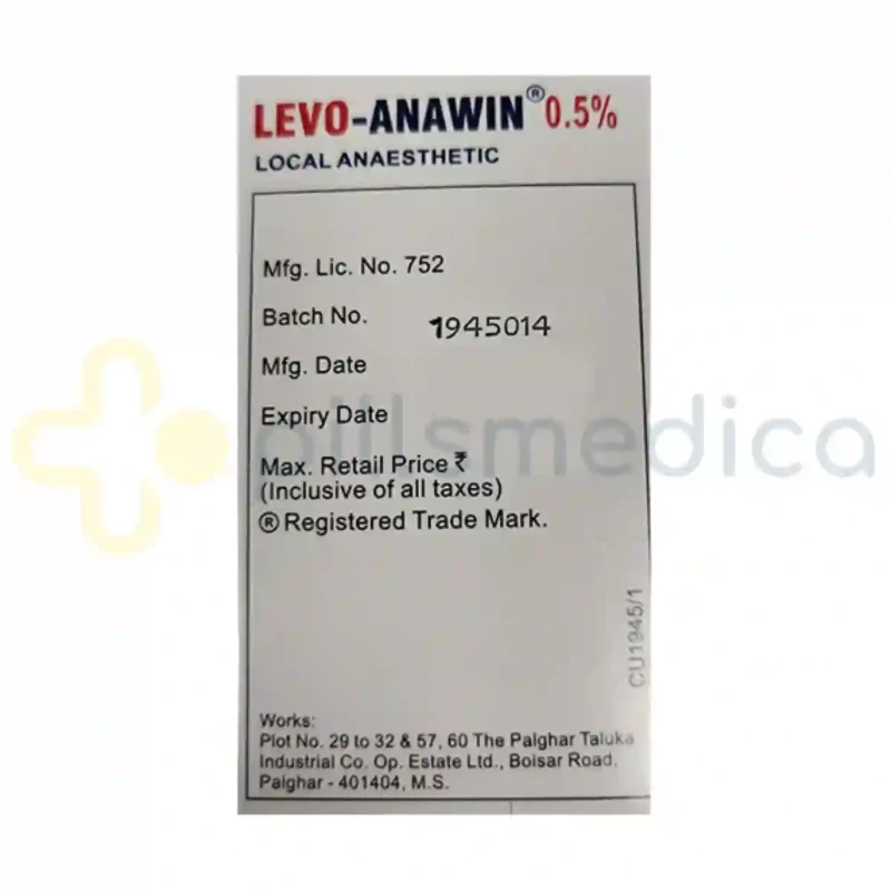 Levo Anawin 0.5% Injection (20ml) - Image 2