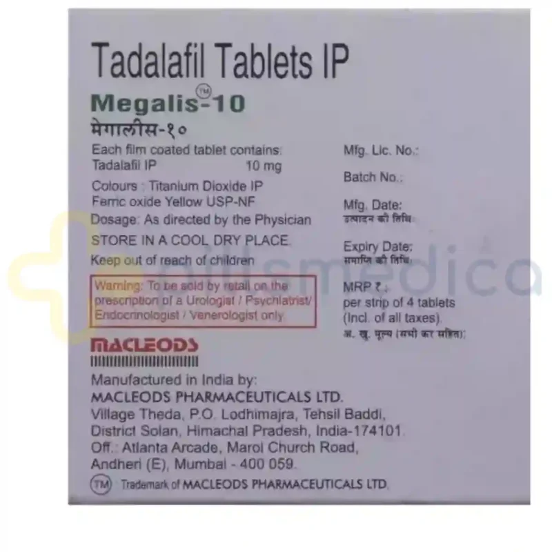 Megalis 10MG Tablet (4's) - Image 3