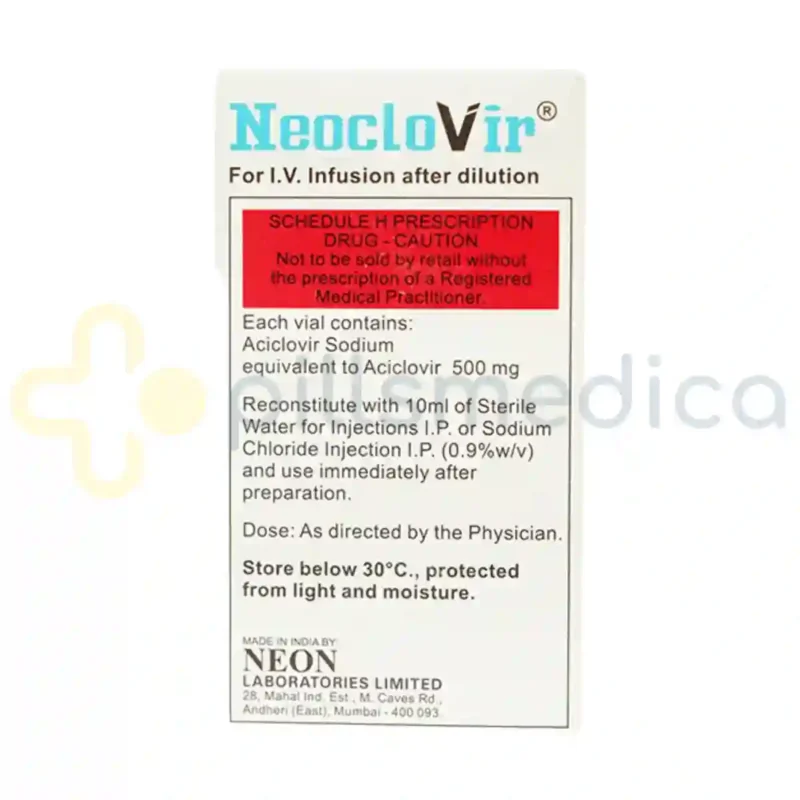 Neoclovir 500MG Injection (1ml) - Image 2