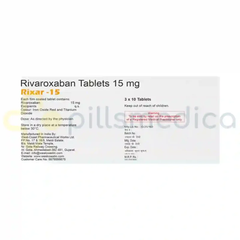 Rixar 15MG Tablet (10's) - Image 2