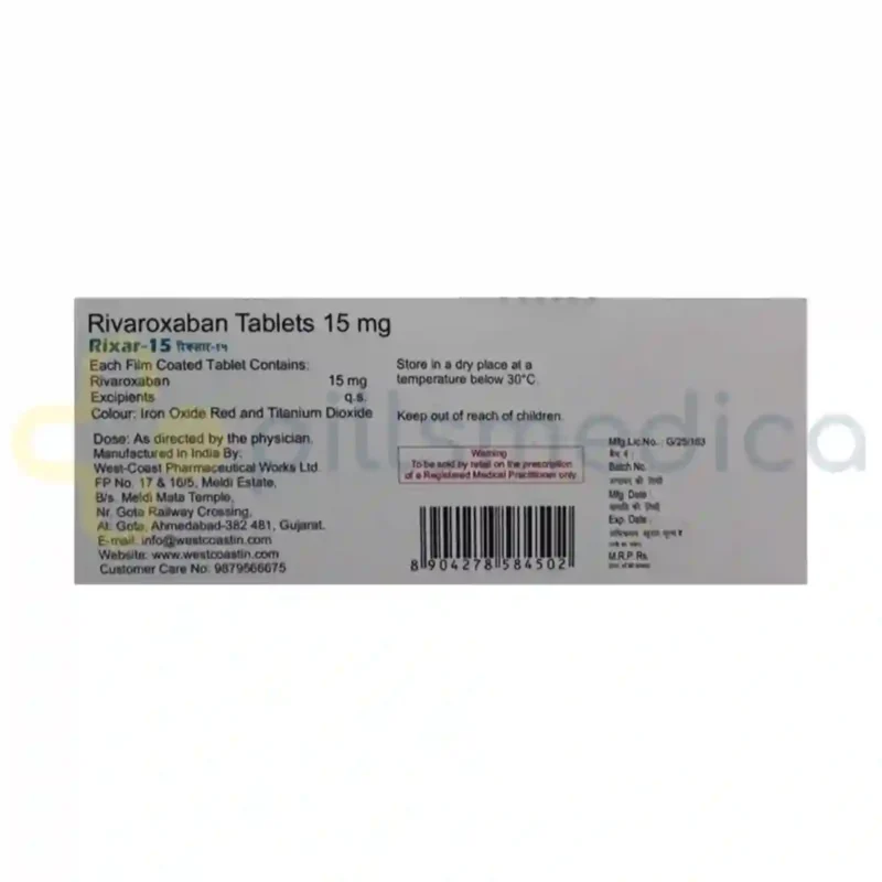 Rixar 15MG Tablet (10's) - Image 4