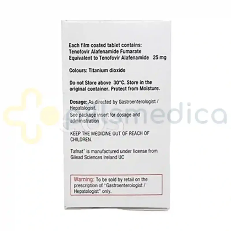 Tafnat 25MG Tablet (30's) - Image 2