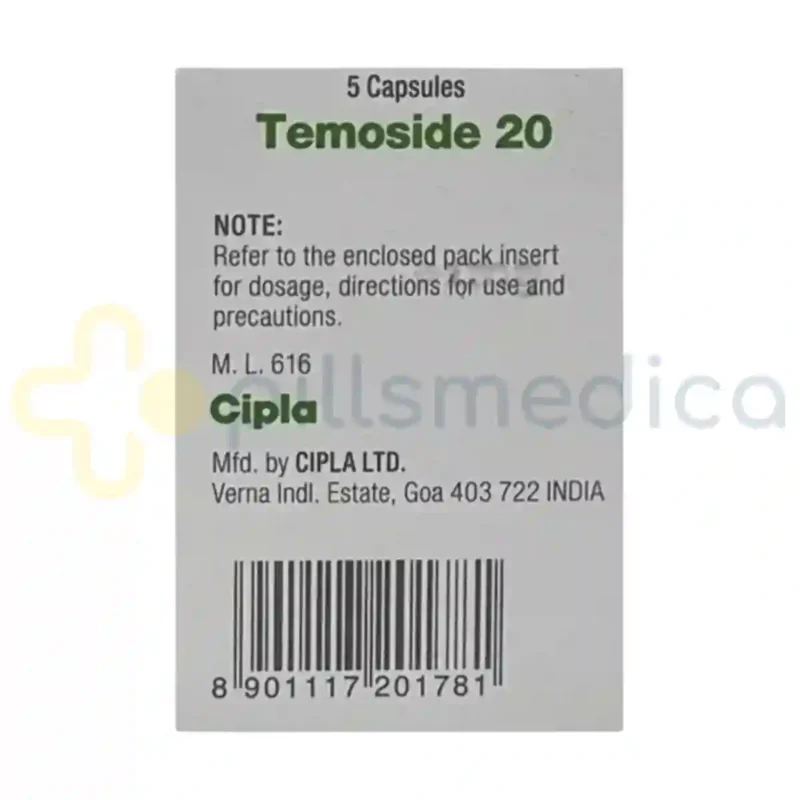 Temoside 20MG Tablet (5's) - Image 2