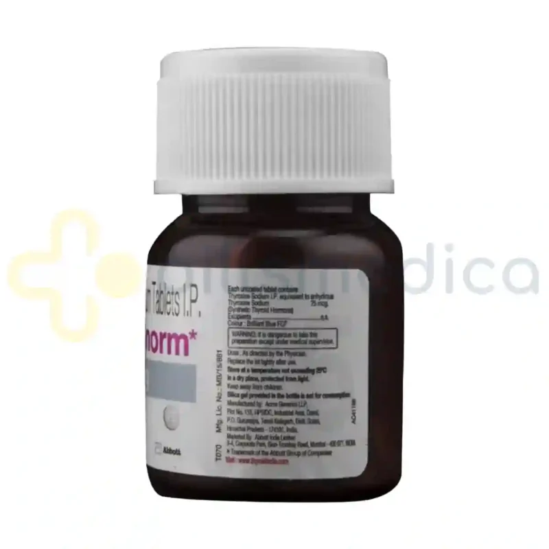 Thyronorm 75MCG Tablet (200's) - Image 4