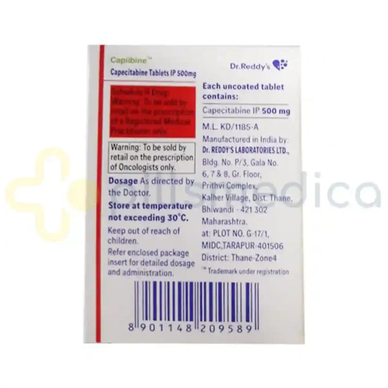 Capibine 500MG Tablet (30's) - Image 2