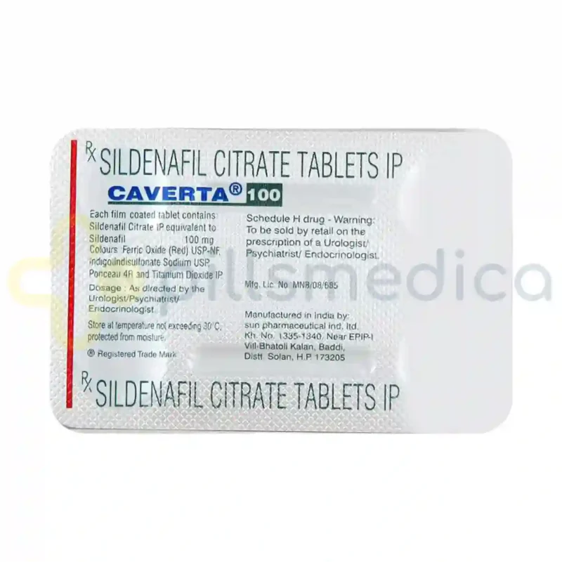 Caverta 100MG Tablet (4's) - Image 2