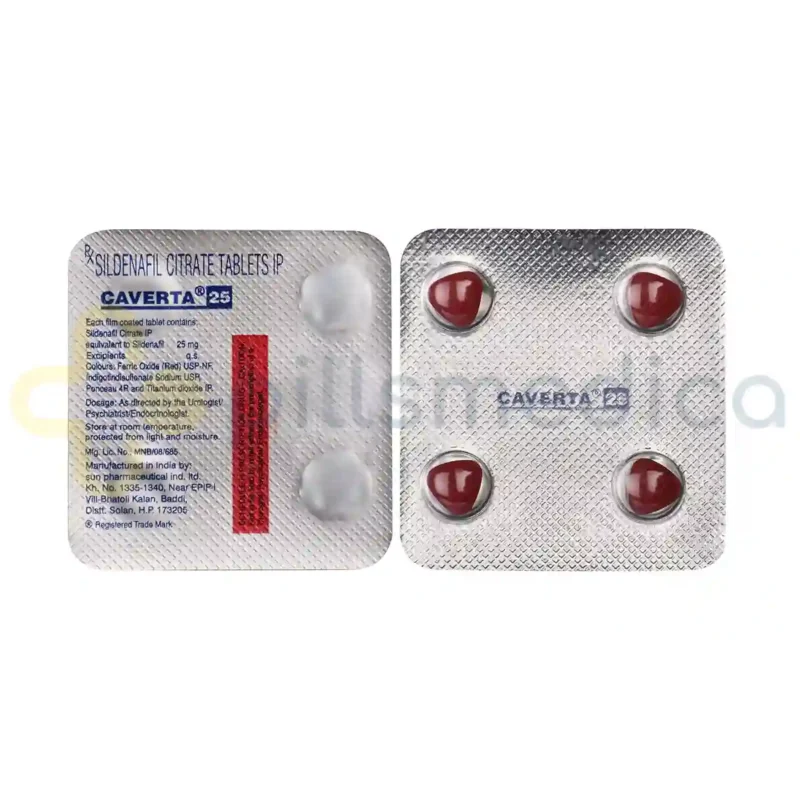 Caverta 25MG Tablet (4's) - Image 3