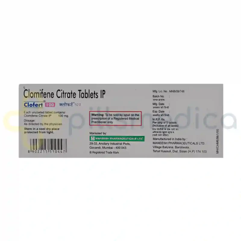 Clofert 100MG Tablet (5's) - Image 2