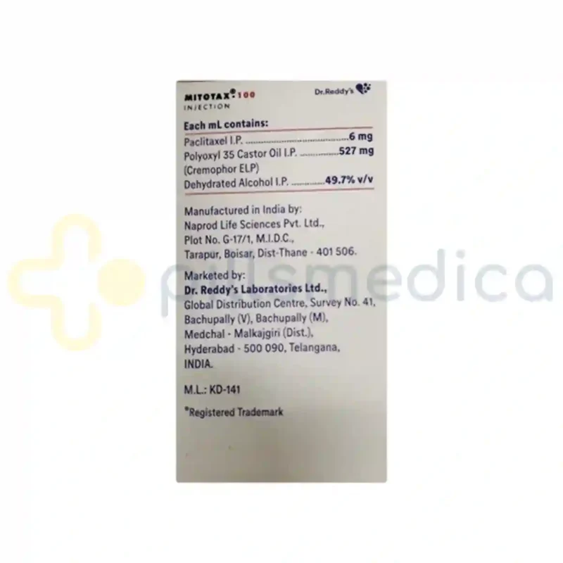 Mitotax 100MG Injection (1ml) - Image 2