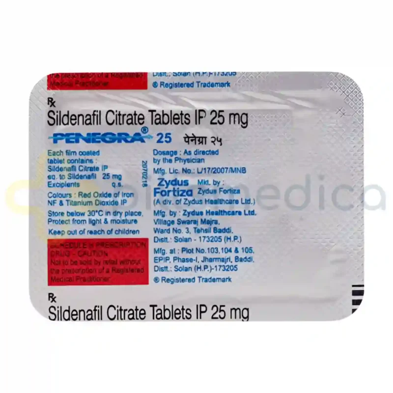 Penegra 25MG Tablet (4's) - Image 2