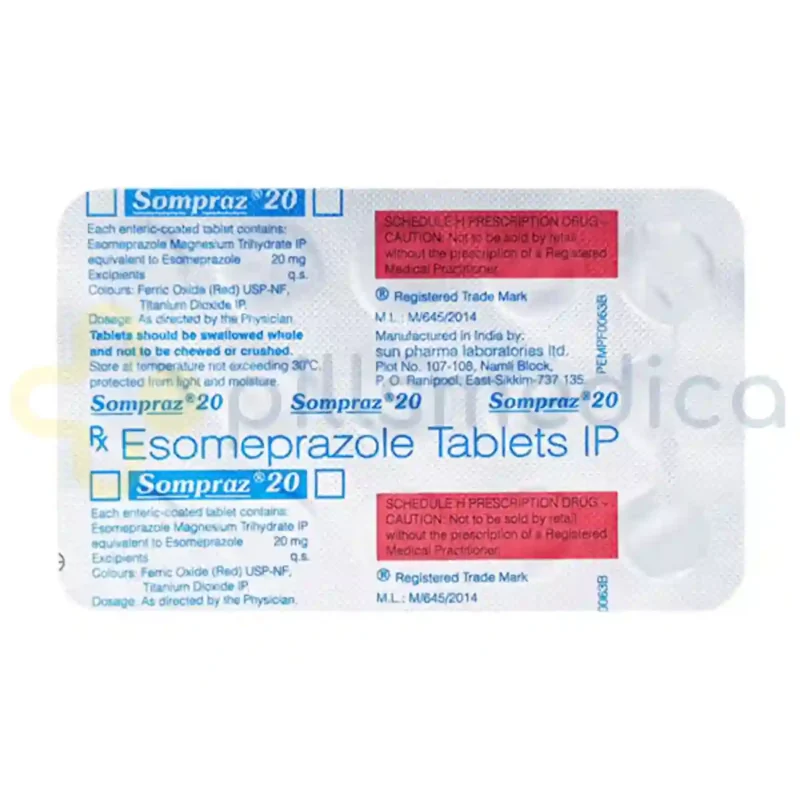 Sompraz 20MG Tablet (15's)