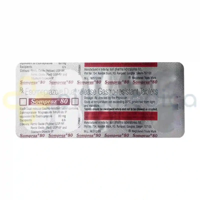 Sompraz 80MG Tablet (10's)