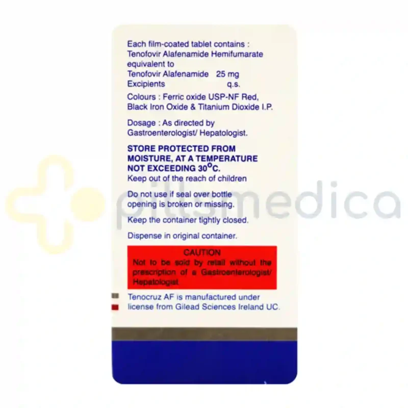 Tenocruz AF 25MG Tablet (30's) - Image 2