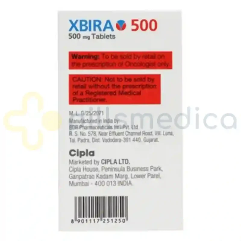 Xbira 500MG Tablet (60's) - Image 4